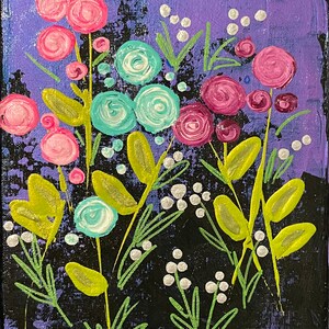 Any occasion post card “Poppies Noir” by Jeanie Noble.