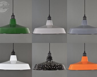 Industrial glass top lamp shades