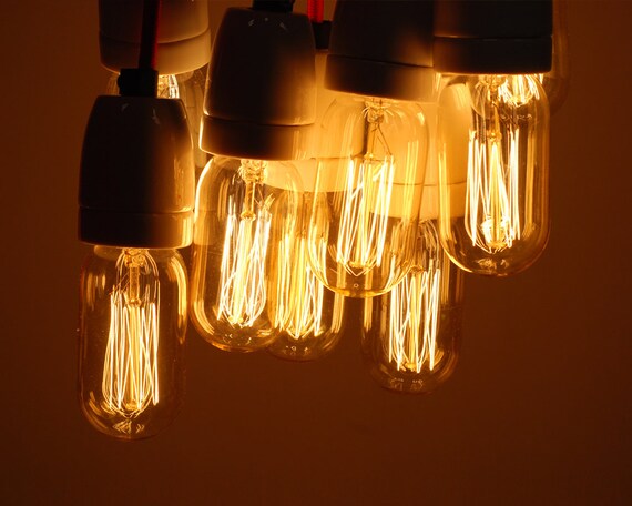 T45 Squirrel Cage Filament Vintage Edison Light Bulb E27 Es Screw