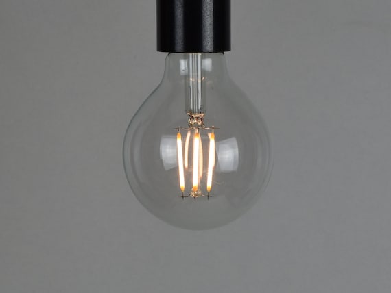 Warm 2700K E26 Medium Base G80 Antique LED Filament Light Bulbs 80W Equivalent 800LM G80-8W-2700K-6 Pack BORT 8W Vintage Globe LED Edison Bulbs G25 Dimmable