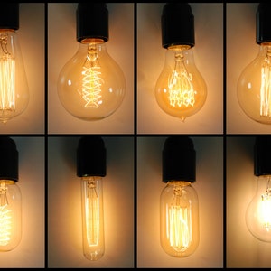 Vintage Industrial Style Filament Edison Light Bulb E27 es Screw Lamp 40w Great with fabric cable