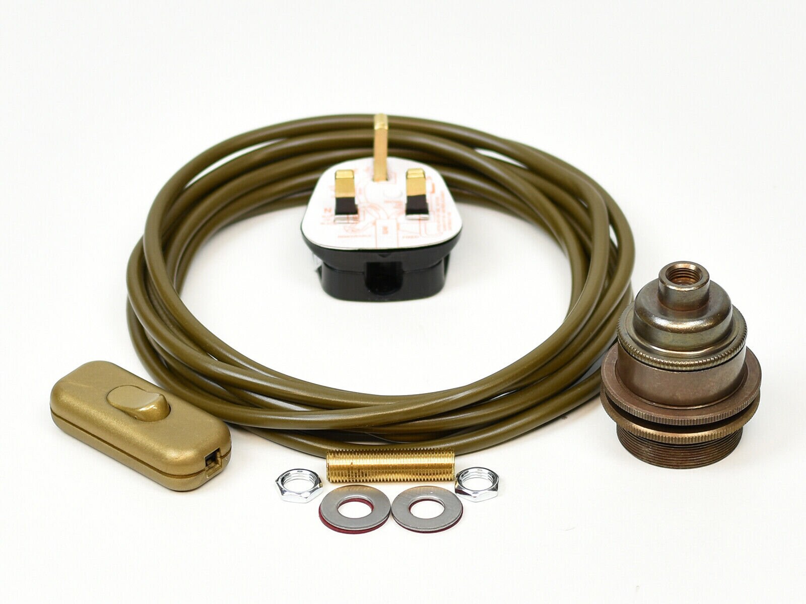 Table Desk Lamp Wiring Kit BC B22 Brass Bulb Holder Etsy