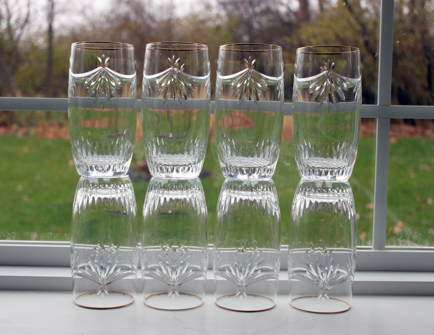 vintage beverage glasses
