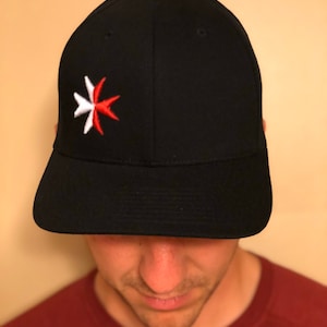 Duo Off-Center Maltese Cross Flex Fitted Cap