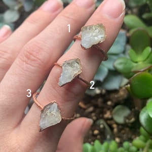 Heat treated citrine rings