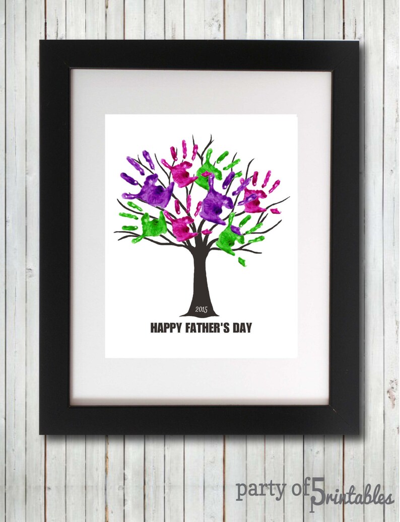 father's day handprint tree