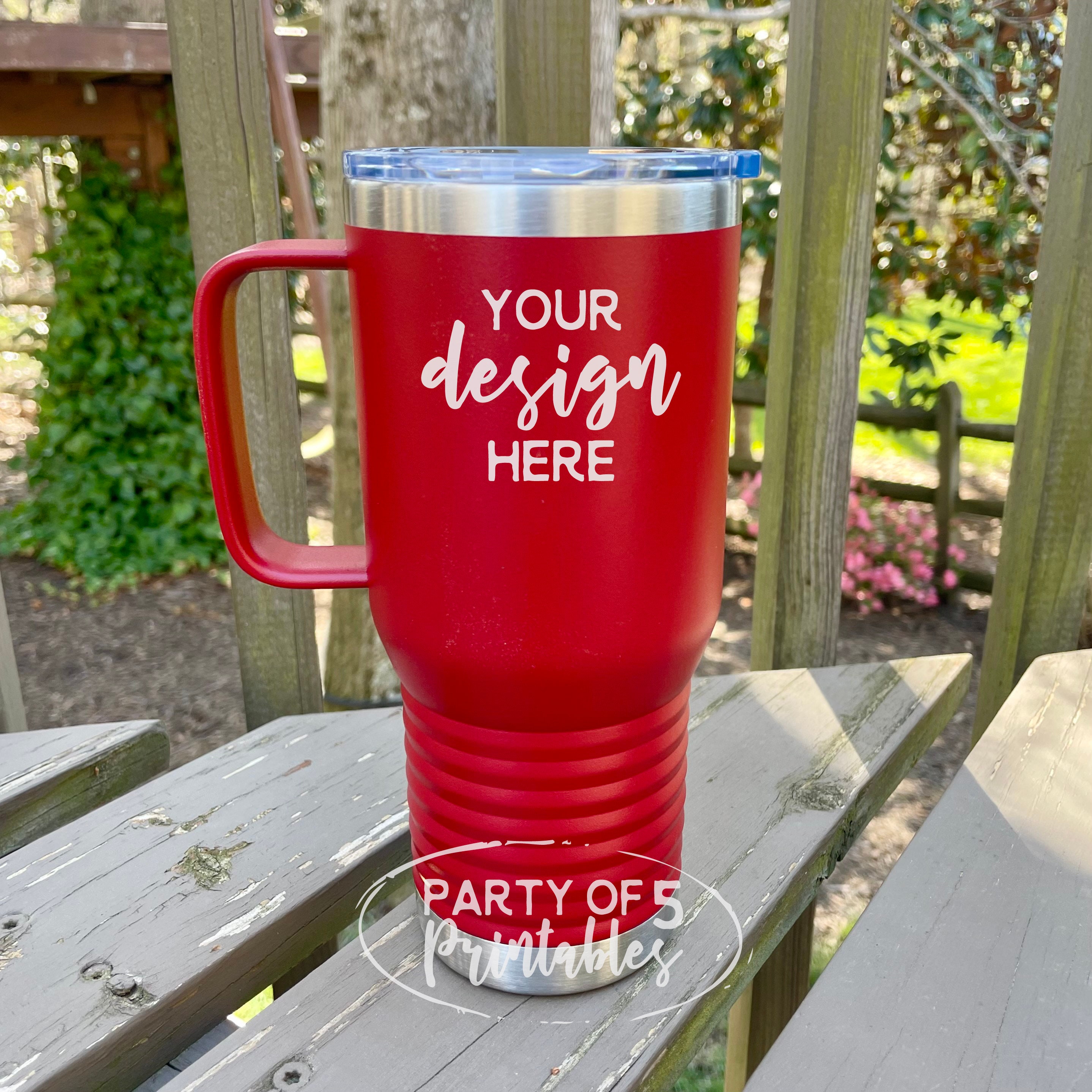 Red 20 Oz Travel Tumbler Mockup Polar Camel Mockup Tumbler Etsy