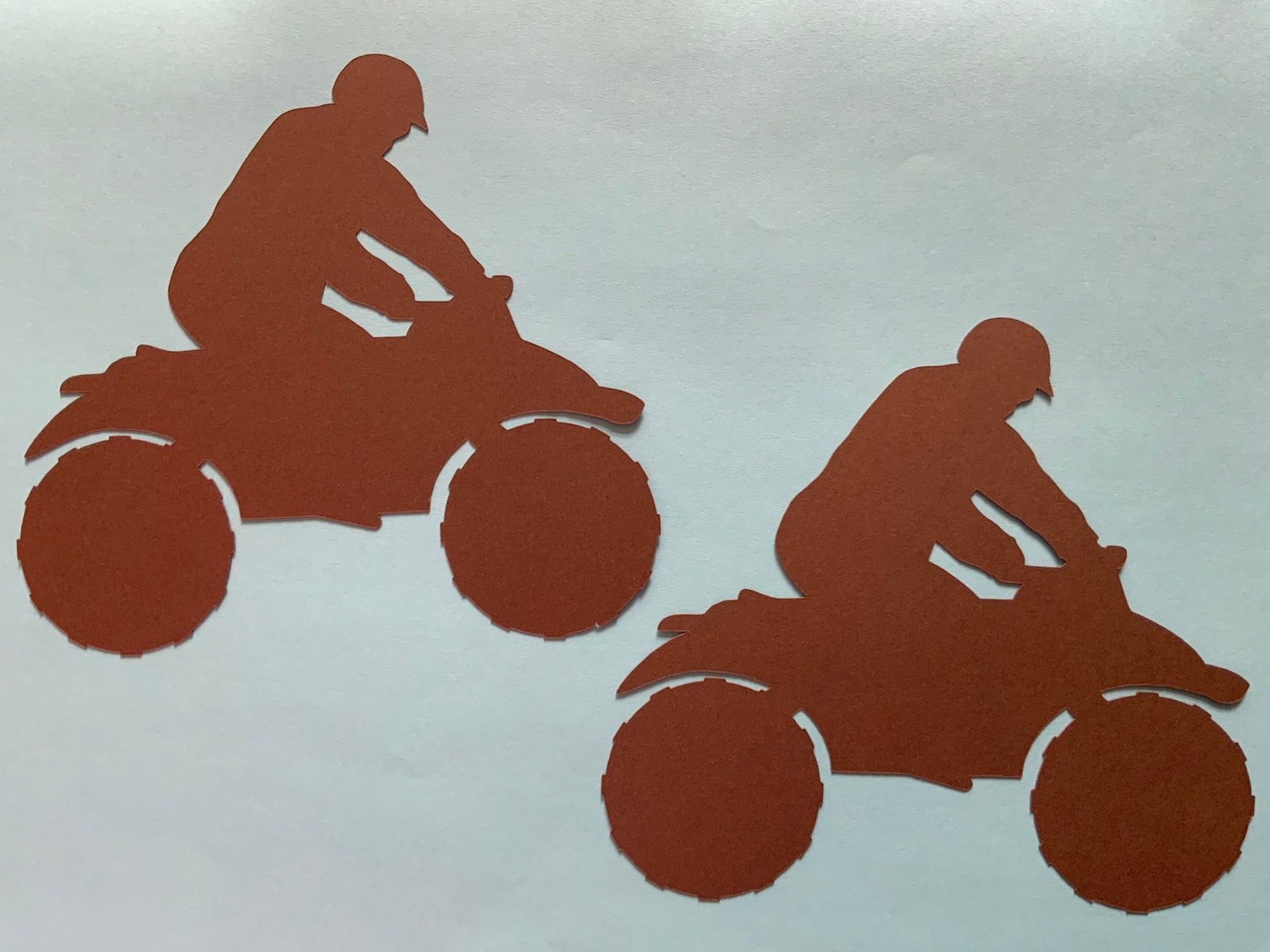 Four Wheeler Silhouette Die Cuts Etsy