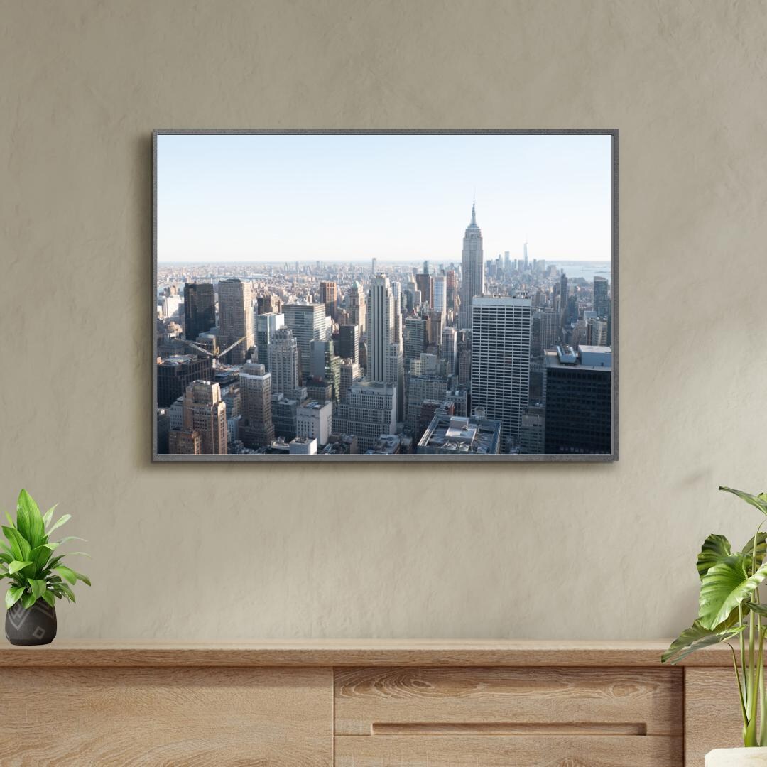 Canvas Wall Art, Modern City Skyscraper Photo Decor, Urban Home Gallery ...