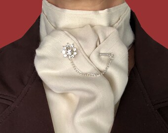 Traditional Stock Tie (NOT pre-tied) in Bisque