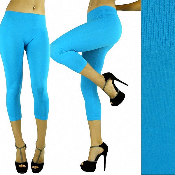 FREE* SHIPPING*Leggings, CAPRI leggings, Blue capri leggings, blue leggings, capri leggins, Capri leggings, leggings,capri