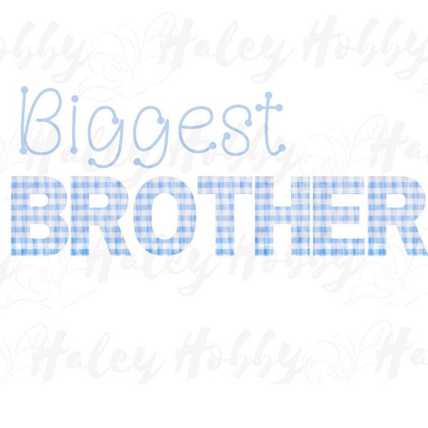 Biggest Brother Shirt Design PNG, Sibling Set, Heat Press, Digital Download, Sublimation Download,Instant Download Waterslide