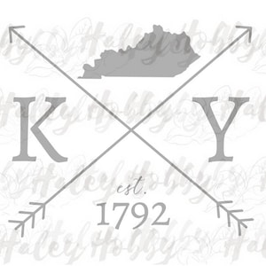 Kentucky Silhouette file shirt DXF SVG Waterslide cut file silhouette digital file