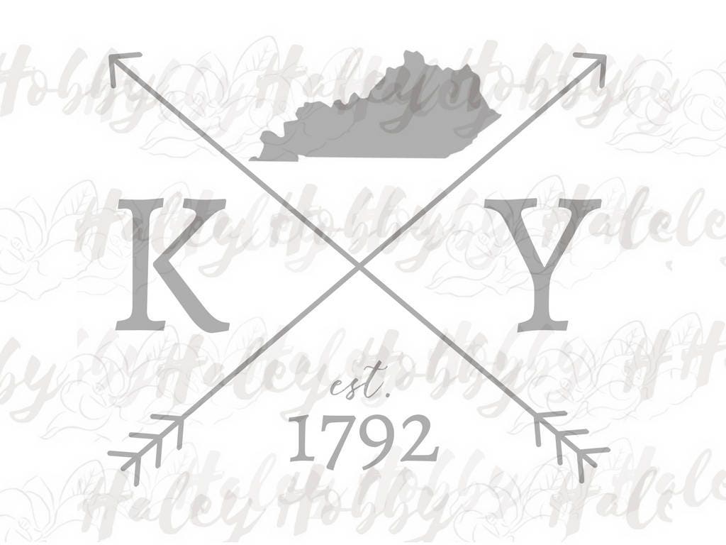 Download Kentucky Silhouette file shirt DXF SVG Waterslide cut file ...