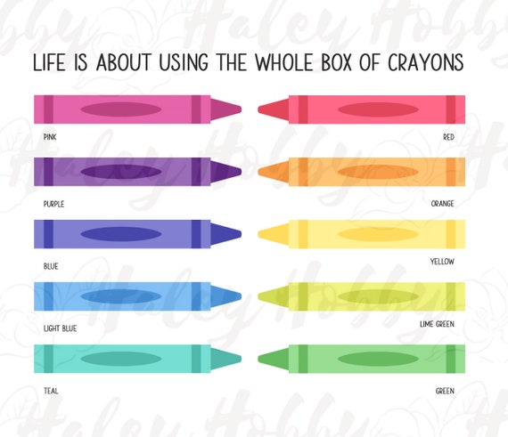 Kids Crayon Box PNG Back to School PNG Sublimation Designs Downloads 