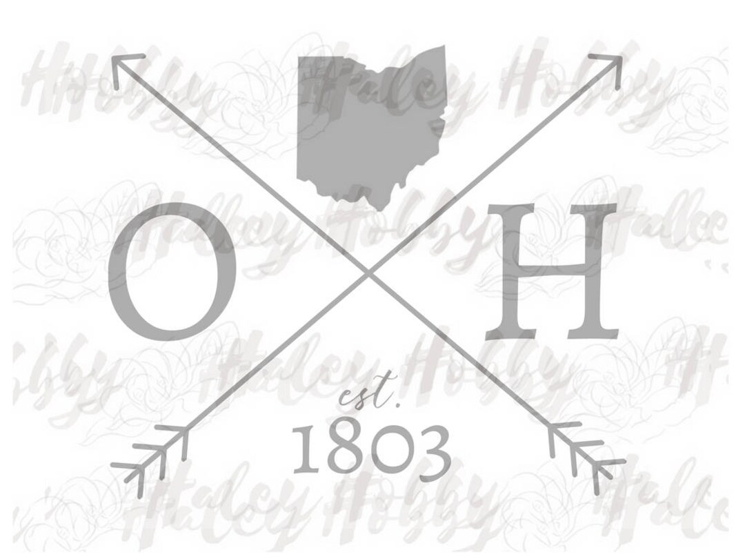 Ohio Silhouette File Shirt DXF SVG Waterslide Cut File Silhouette ...