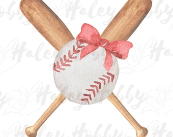 2 Files Baseball Softball girls boy baseball toddler t-shirt design Watercolor Shirt PNG, Heat Press, Digital Download, Sublimation Download