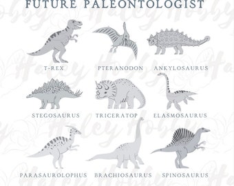 Dinosaur Future Paleontologist Boy Girl Shirt 2 Sided Set PNG, Heat Press, Téléchargement numérique, Sublimation Download, Téléchargement instantané