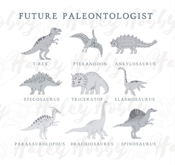 Dinosaur Future Paleontologist Boy Girl Shirt 2 Sided Set PNG, Heat Press, Digital Download, Sublimation Download, Instant Download