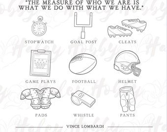 2 Sided Football Boy Girl Fall Sports Sketch Shirt PNG, Heat Press, Digital Download, Sublimation Download