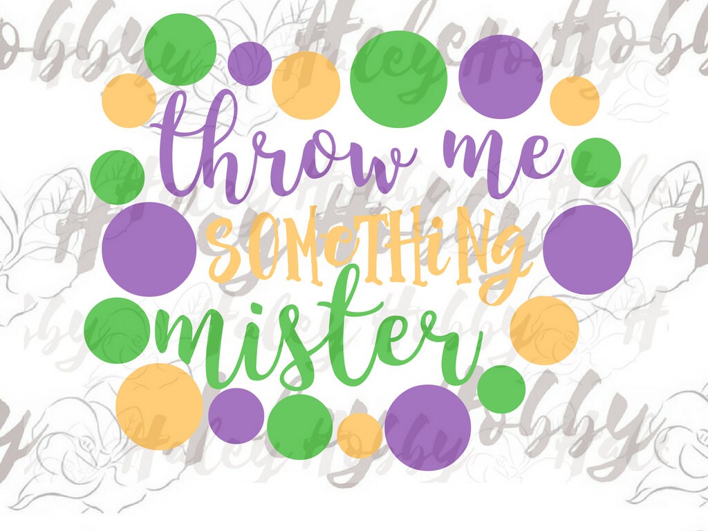 throw me something mister mardi gras
