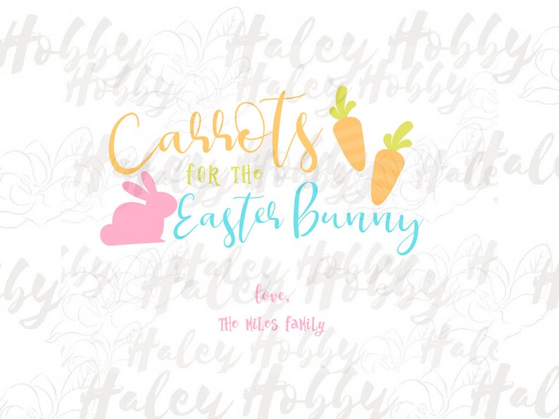 Download Carrots for the Easter Bunny Plate SVG Easter Cut File Digital | Etsy