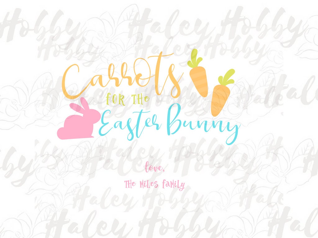 Download Carrots for the Easter Bunny Plate SVG Easter Cut File Digital | Etsy
