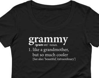 Grammy Shirt | Definition of a Grandmother Tee Shirt | Birthday, New Pregnancy Reveal Announcement T-Shirt | Mother's Day, Grammy Cute Gift