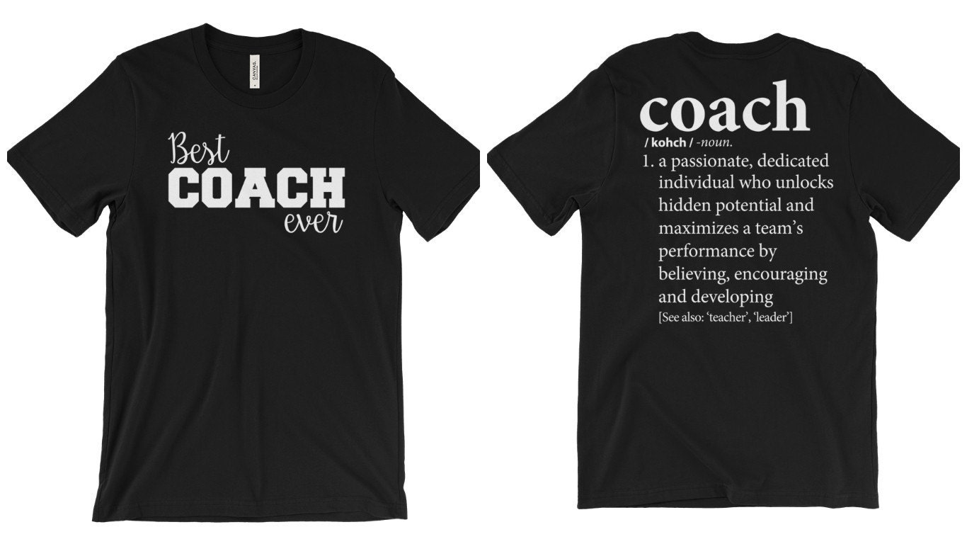 Gift for Coach Shirt 2Sided Assistant Coach's Gift Etsy