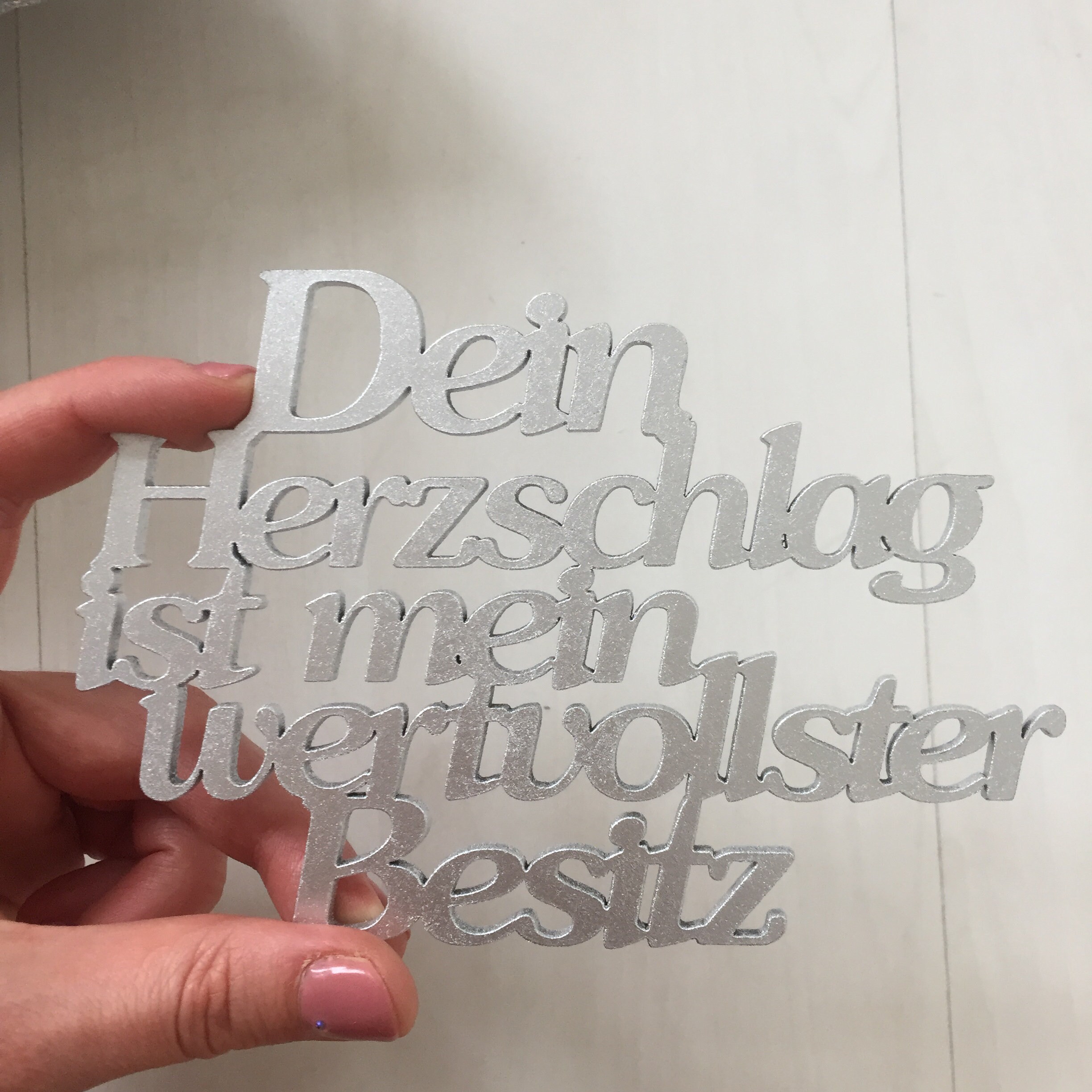 Dein Herzschlag Ist Mein Wertvollster Besitz