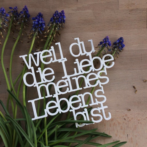 Latest HD Weil Du Die Lieb Meines Lebens Bist zitate freundschaft