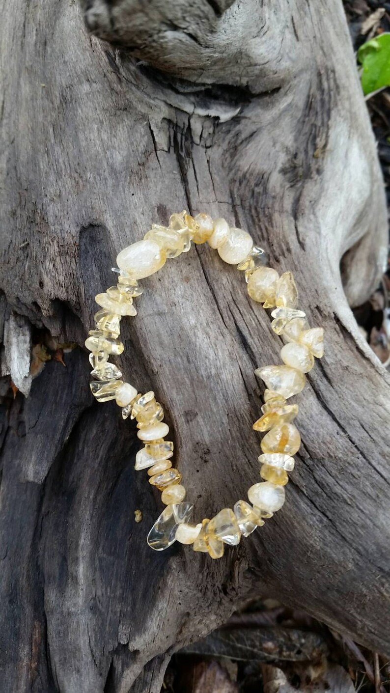 Citrine Bracele!   t Money Stone Stackable Bracelet Gemstone Etsy - image 0