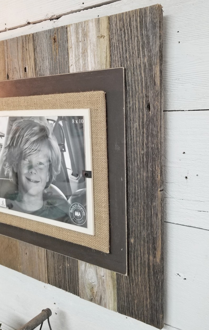Farmhouse Reclaimed Wood Rustic Home Decor Picture Frame for 8 Etsy