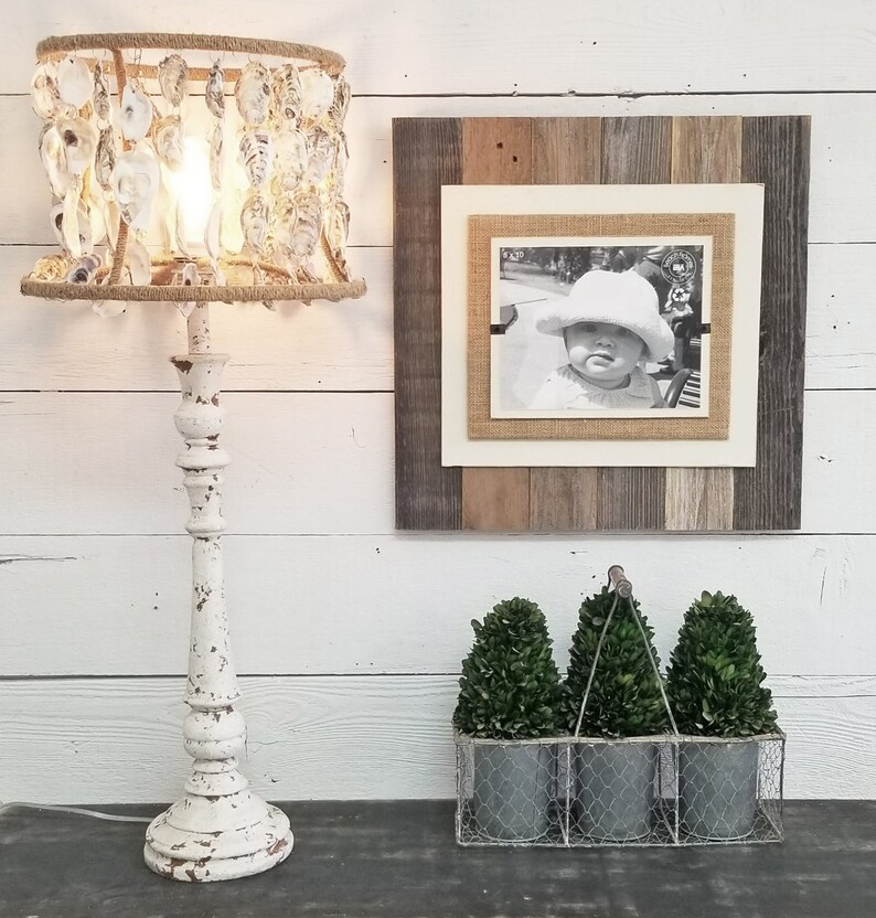 Rustic Reclaimed Wood Picture Frame 8x10, 4x6, 5x7 picture rustic home decor 5 year anniversary farmhouse home decor image 2