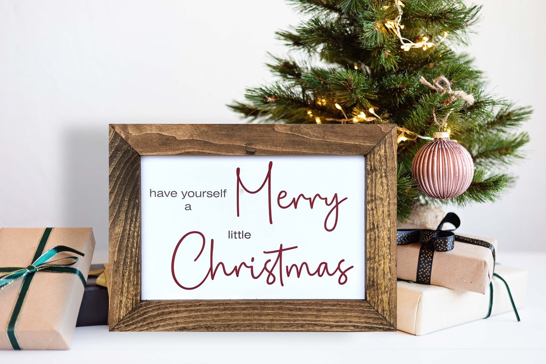 Have Yourself a Merry Little Christmas Wood Sign Modern - Etsy