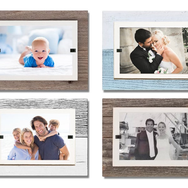 Tabletop rustic reclaimed wood 4 x 6 picture frame | Wedding Gifts | Perfect Corporate Gifts | QUANTITY DISCOUNTS AVAILABLE