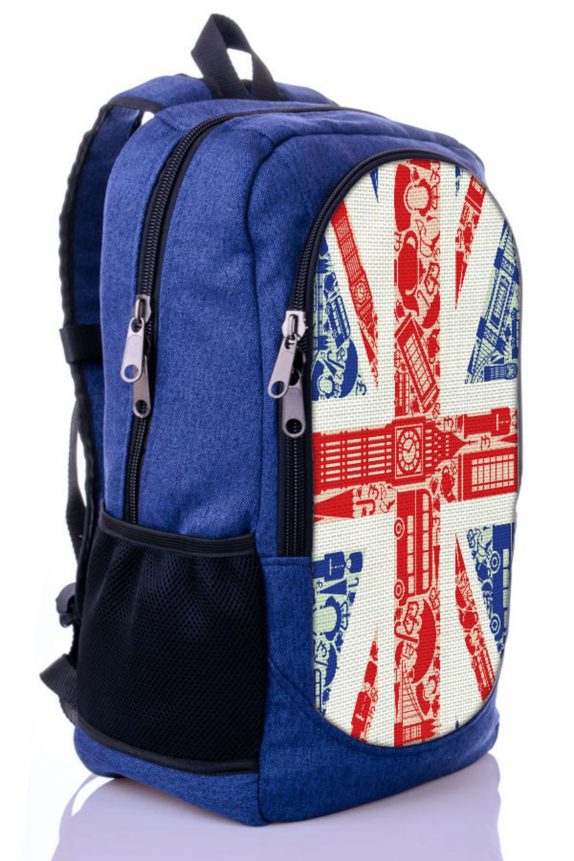 British flag backpack Sturdy backpack Canvas backpack Union Etsy
