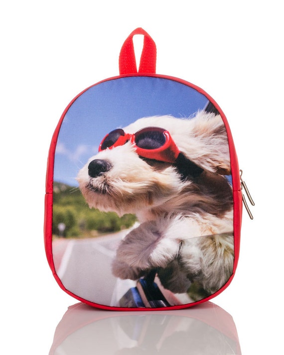 Dog print backpack Preschool backpack Toddler boy backpack Etsy