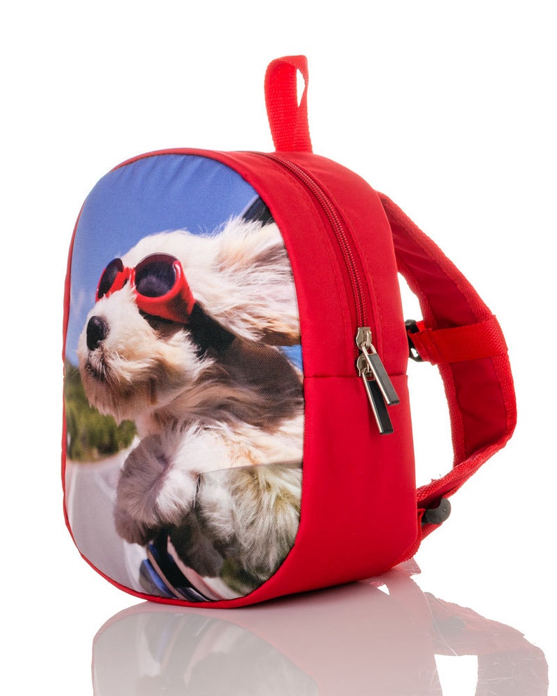 Dog print backpack Preschool backpack Toddler boy backpack Etsy