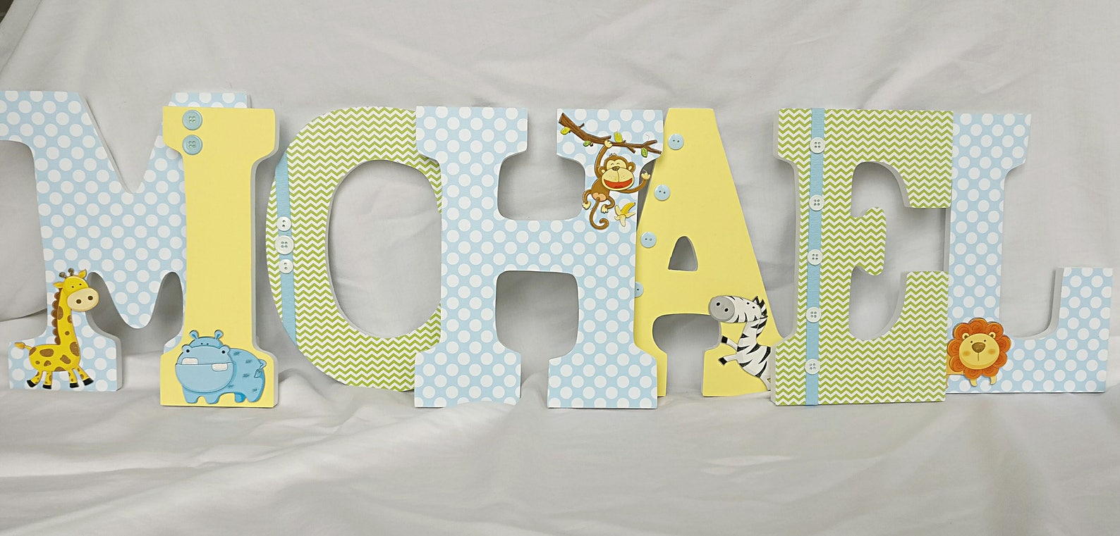 Jungle Nursery Letters Safari Nursery Decor Baby Boy Nursery Etsy