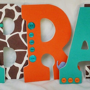 jungle nursery letters letters for nursery boy wooden etsy