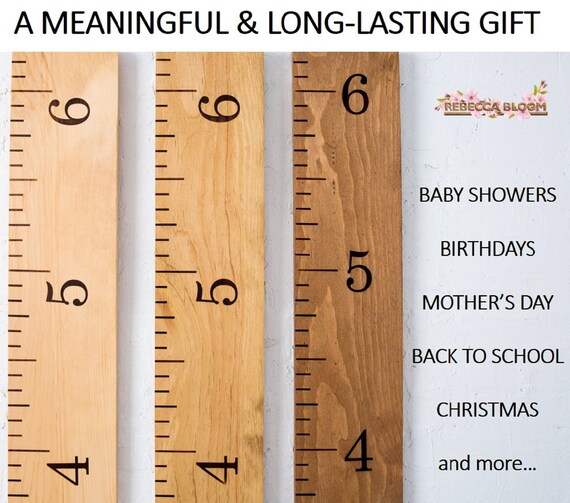 Wooden Ruler Growth Chart