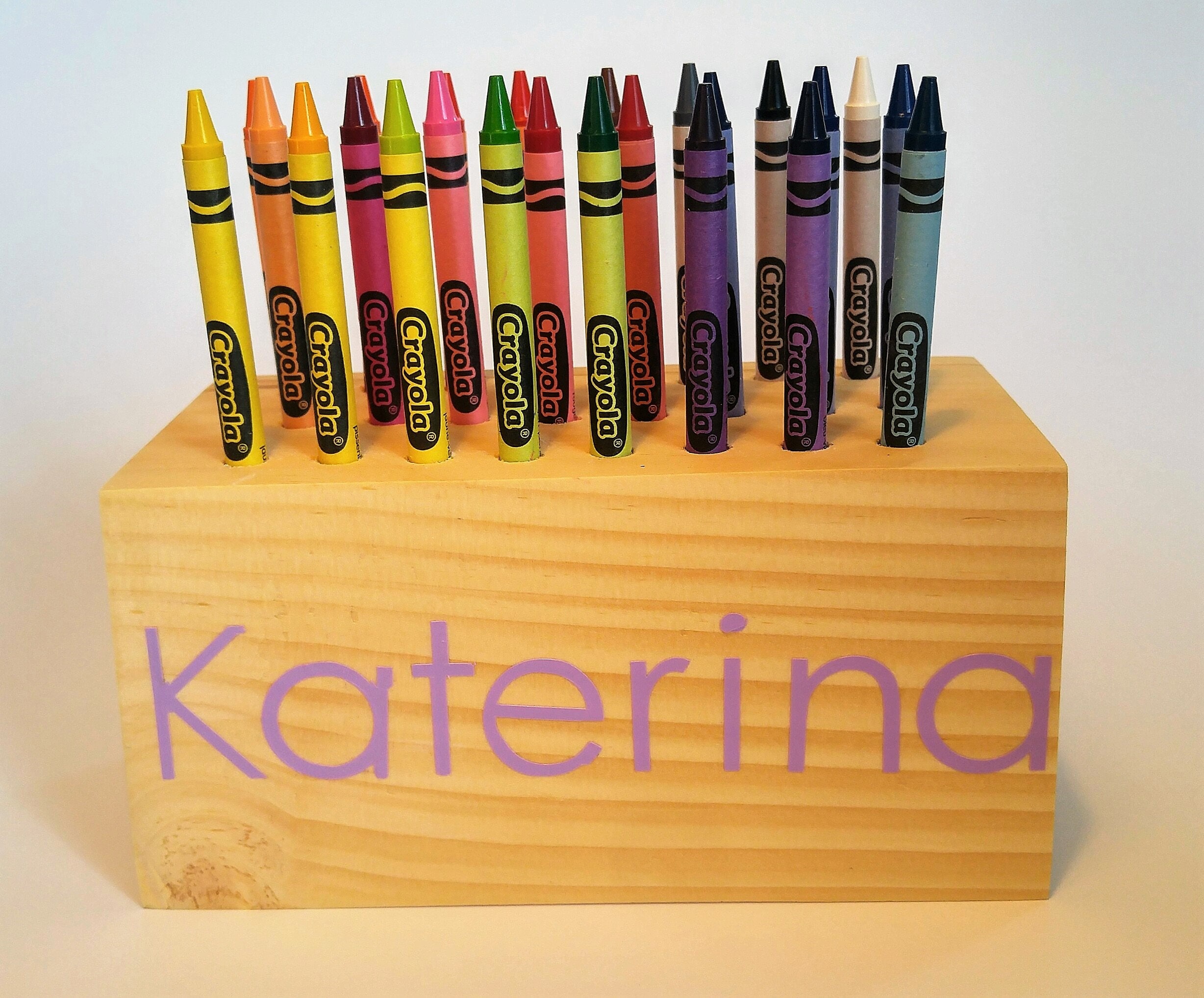 wall mounted crayon holder