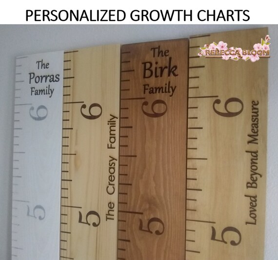 Diy Wood Burned Growth Chart Ruler