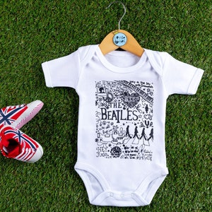 Beatles Baby Bodysuit, Abbey Road All You Need Is Love Bodysuit, Cool Funky Beatles Baby Grow, Perfect Gift for Beatles Fans