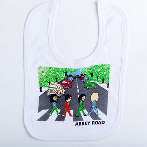 Beatles Baby Abbey Road Zebra Cross Funky Funny Cute Baby Bib Gift