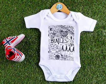 The Beatles Abbey Road Baby Short Sleeve Bodysuit
