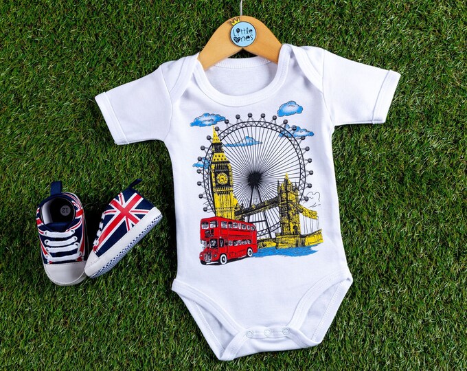 Little Ones London A One Stop Baby Onesie & by LittleOnesLondon