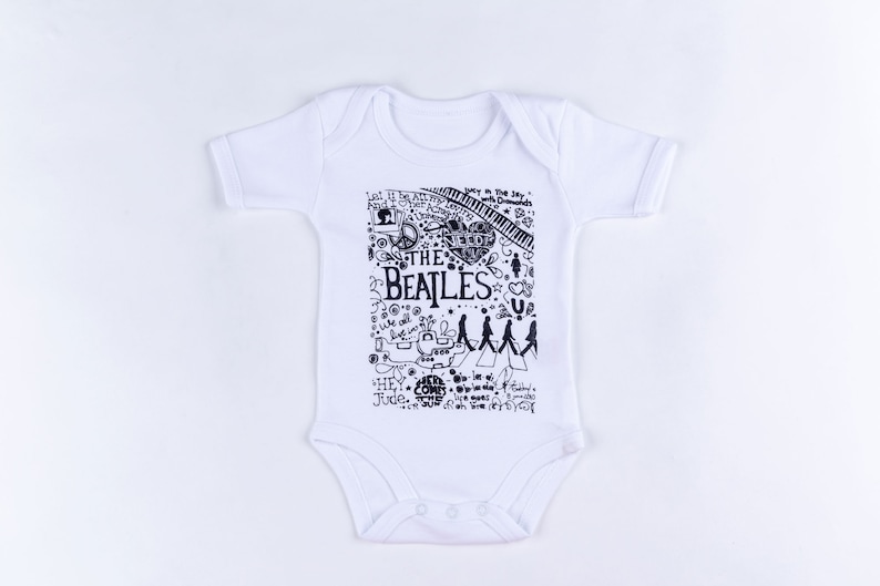 Abbey Road All You Need Is Love Bodysuit Cool Funky Beatles Baby Grow Beatles Baby Bodysuit Perfect Gift for Beatles Fans