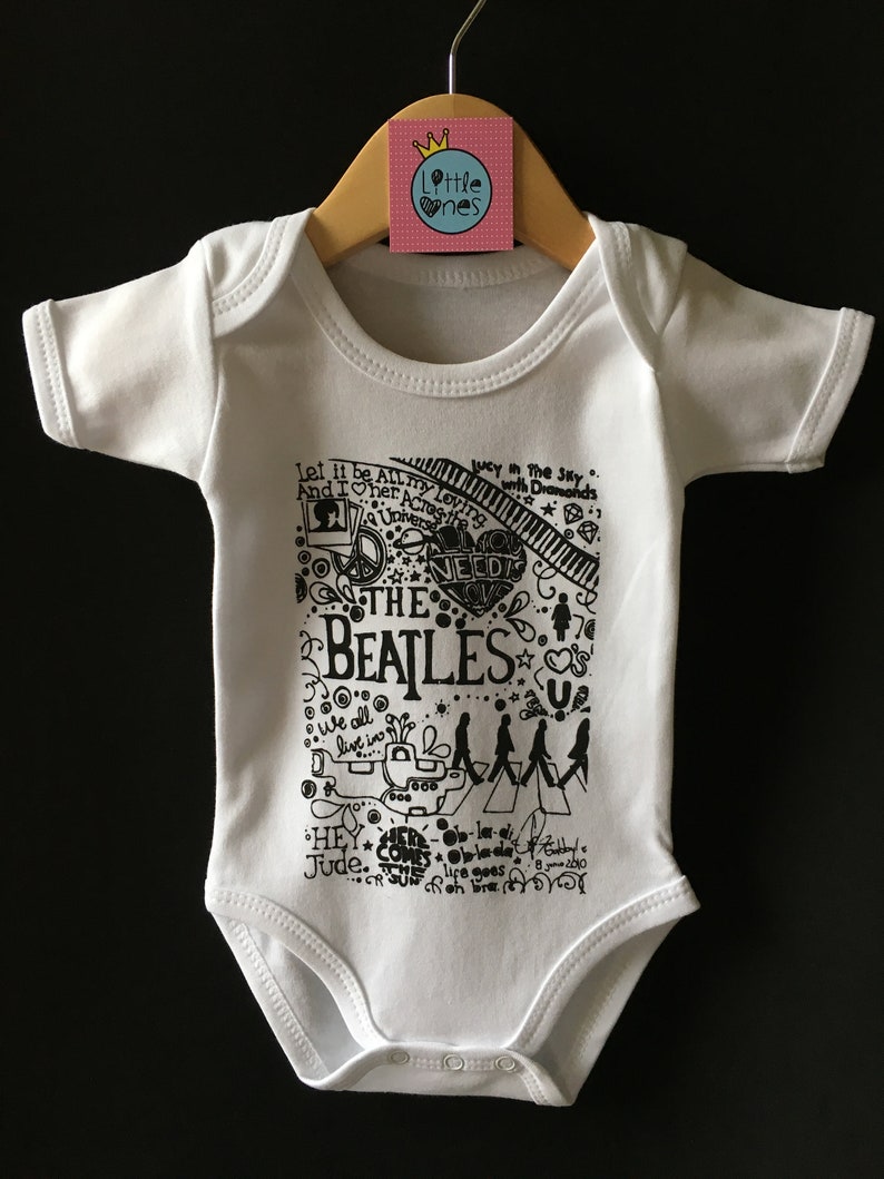 Abbey Road All You Need Is Love Bodysuit Cool Funky Beatles Baby Grow Beatles Baby Bodysuit Perfect Gift for Beatles Fans